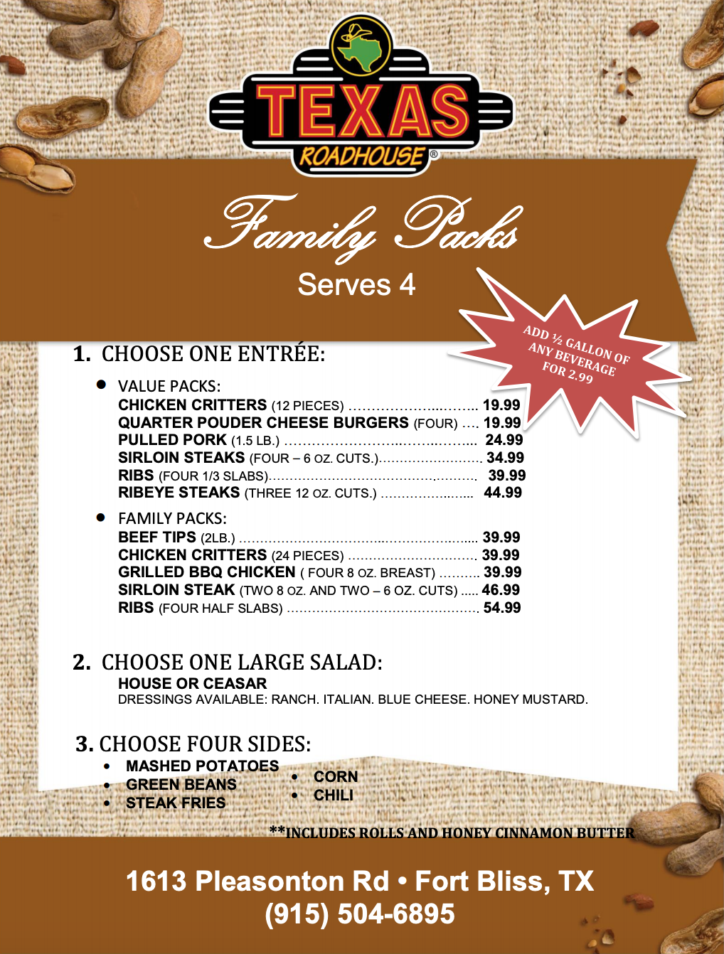 Texas Roadhouse Freedom Crossing at Fort Bliss